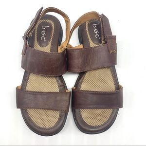 BOC Leather Strap Slingback Sandals